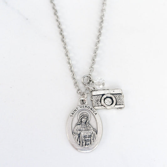St Veronica Photographer Necklace