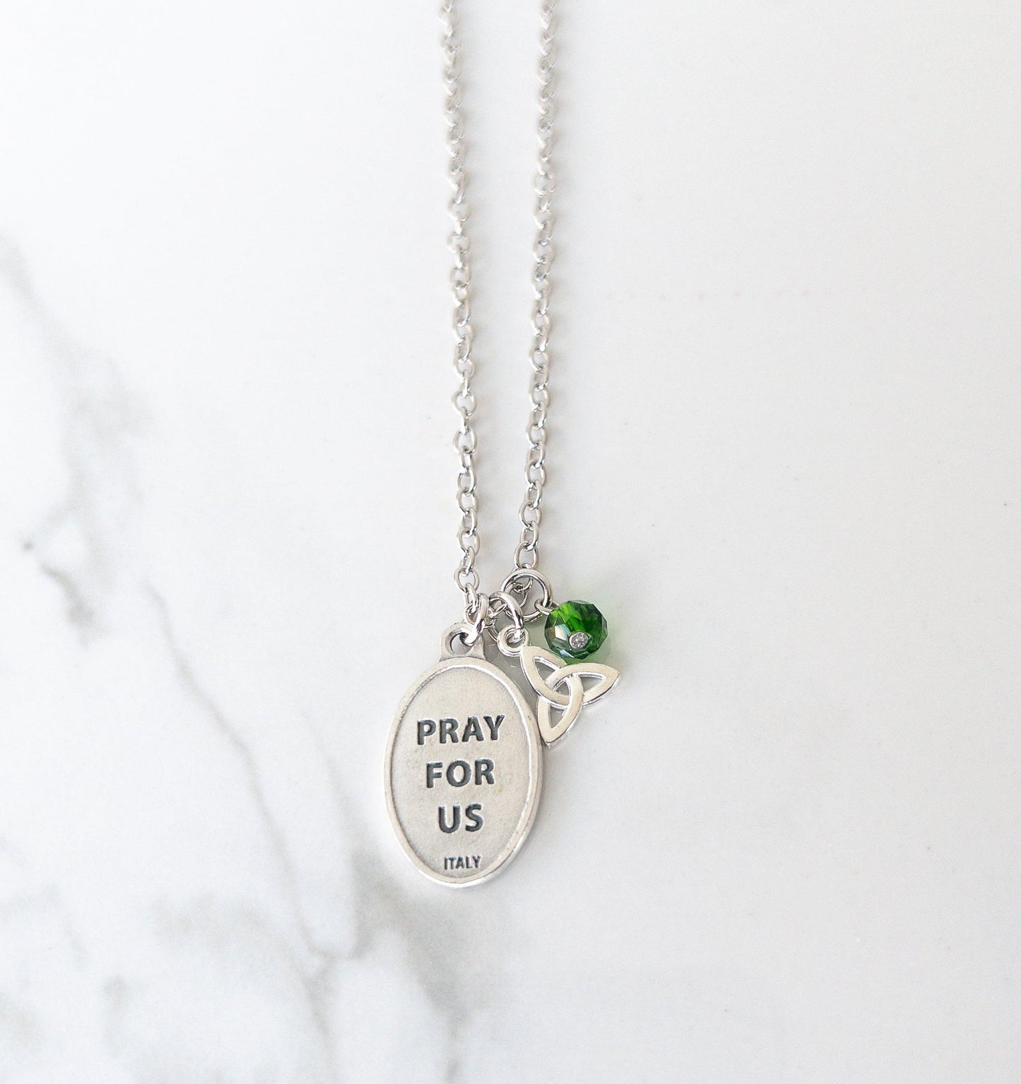 Our Lady of Knock Triquetra Necklace