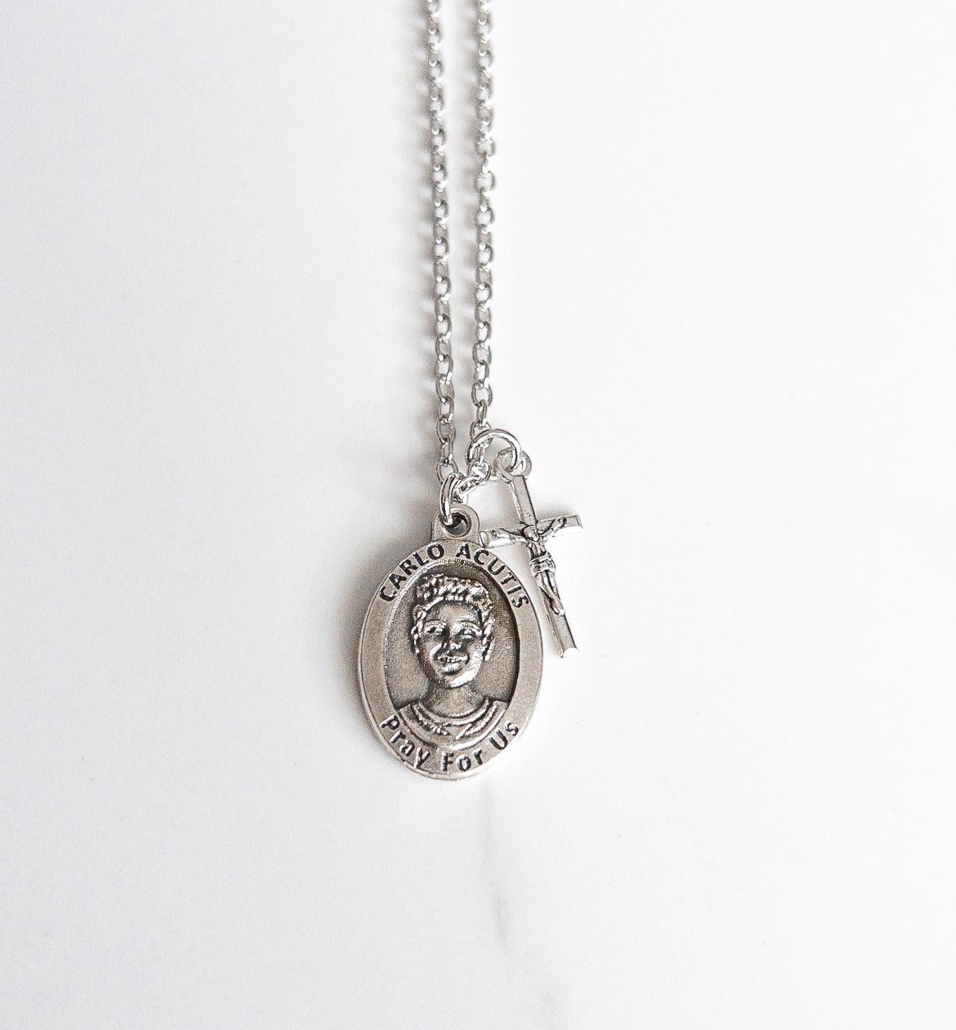 Blessed Carlo Acutis Crucifix Necklace