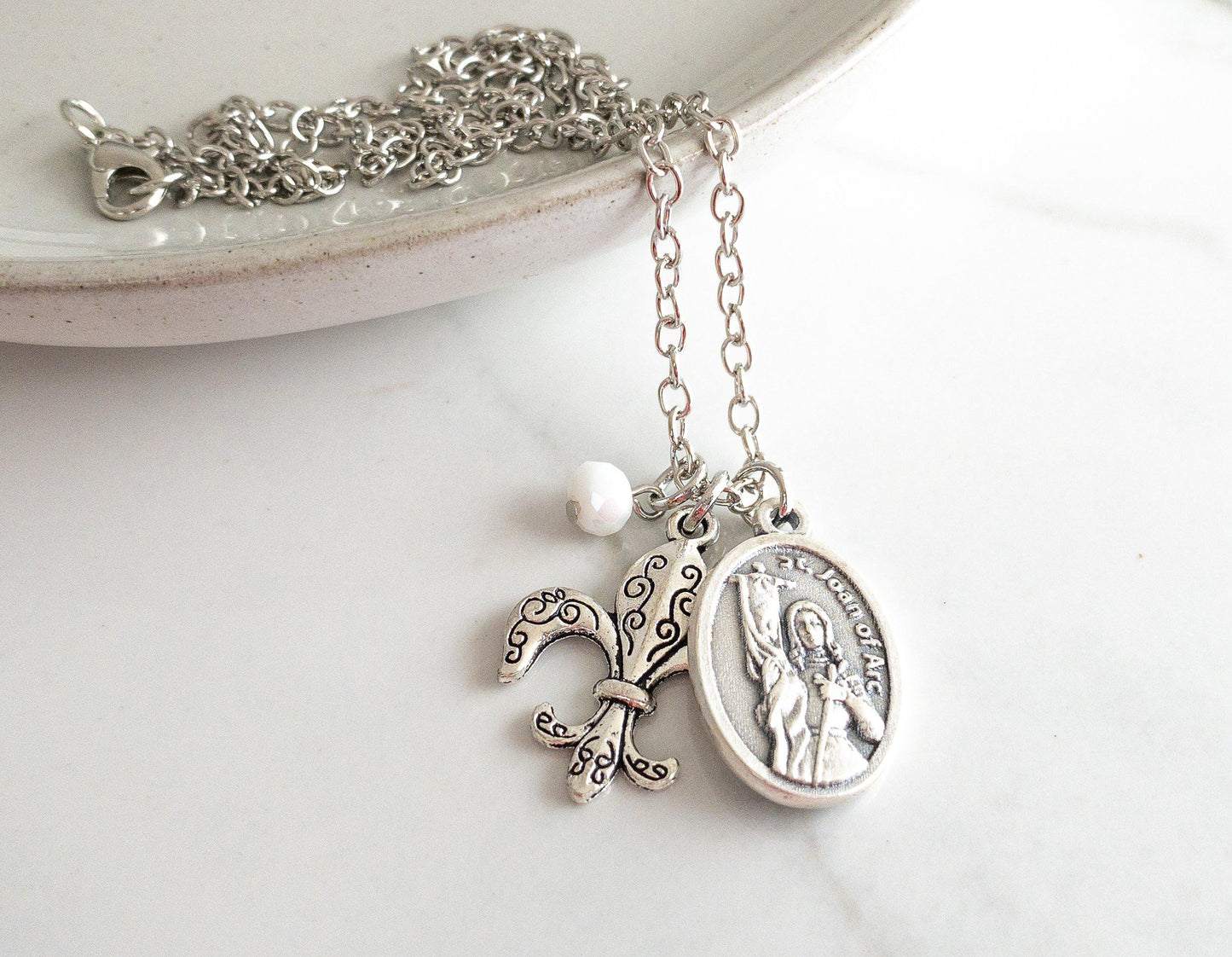 St Joan of Arc Necklace - Sagely Sparrow