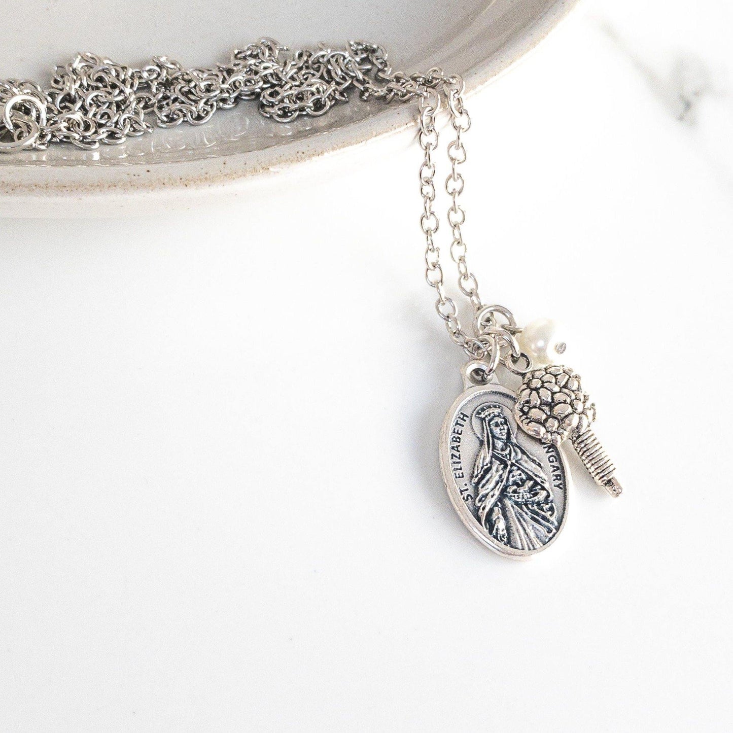 St Elizabeth of Hungary Bride Necklace - Sagely Sparrow