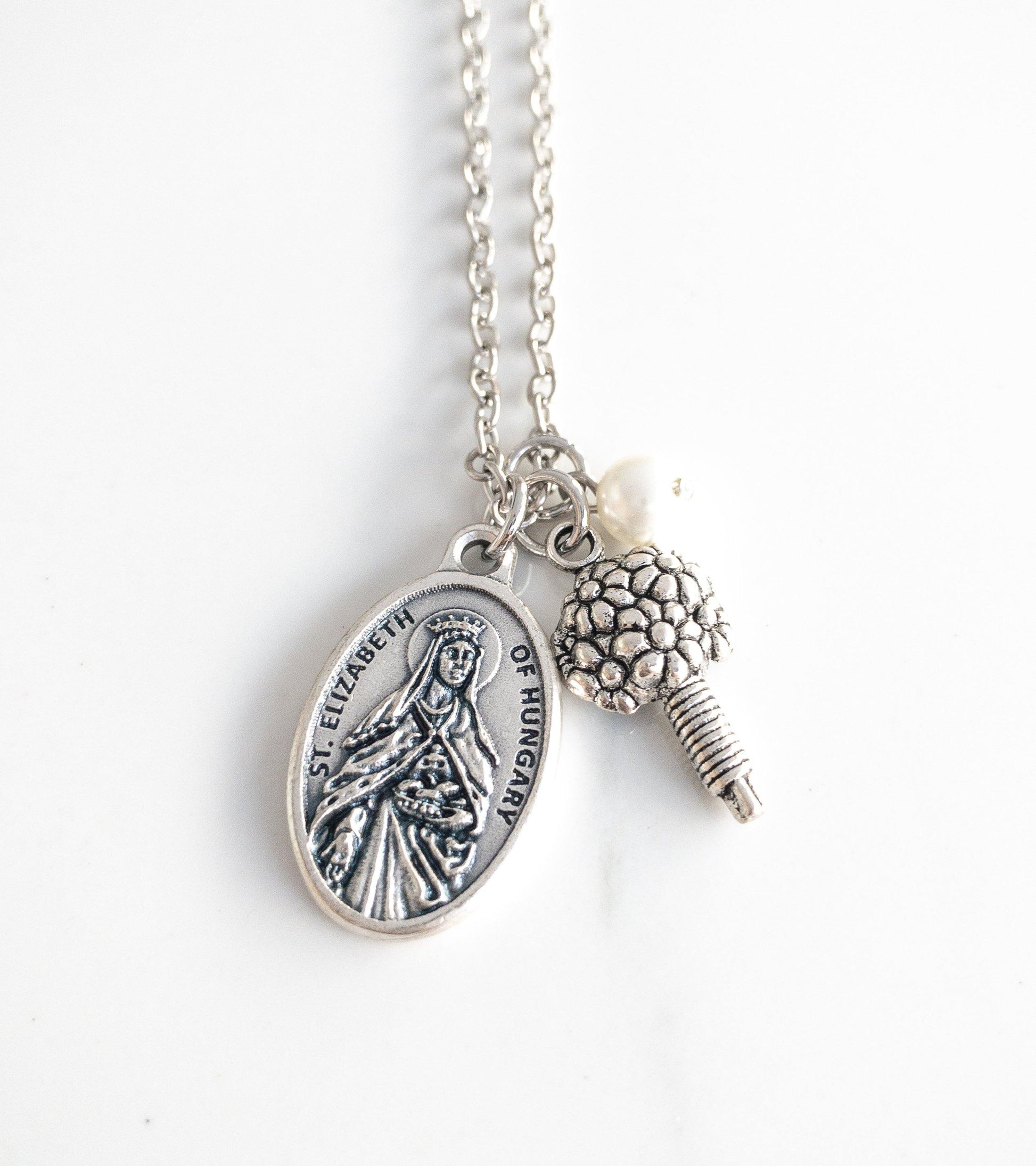 St Elizabeth of Hungary Bride Necklace - Sagely Sparrow