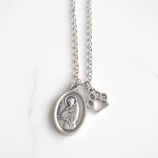 St Francis of Assisi Necklace - Sagely Sparrow