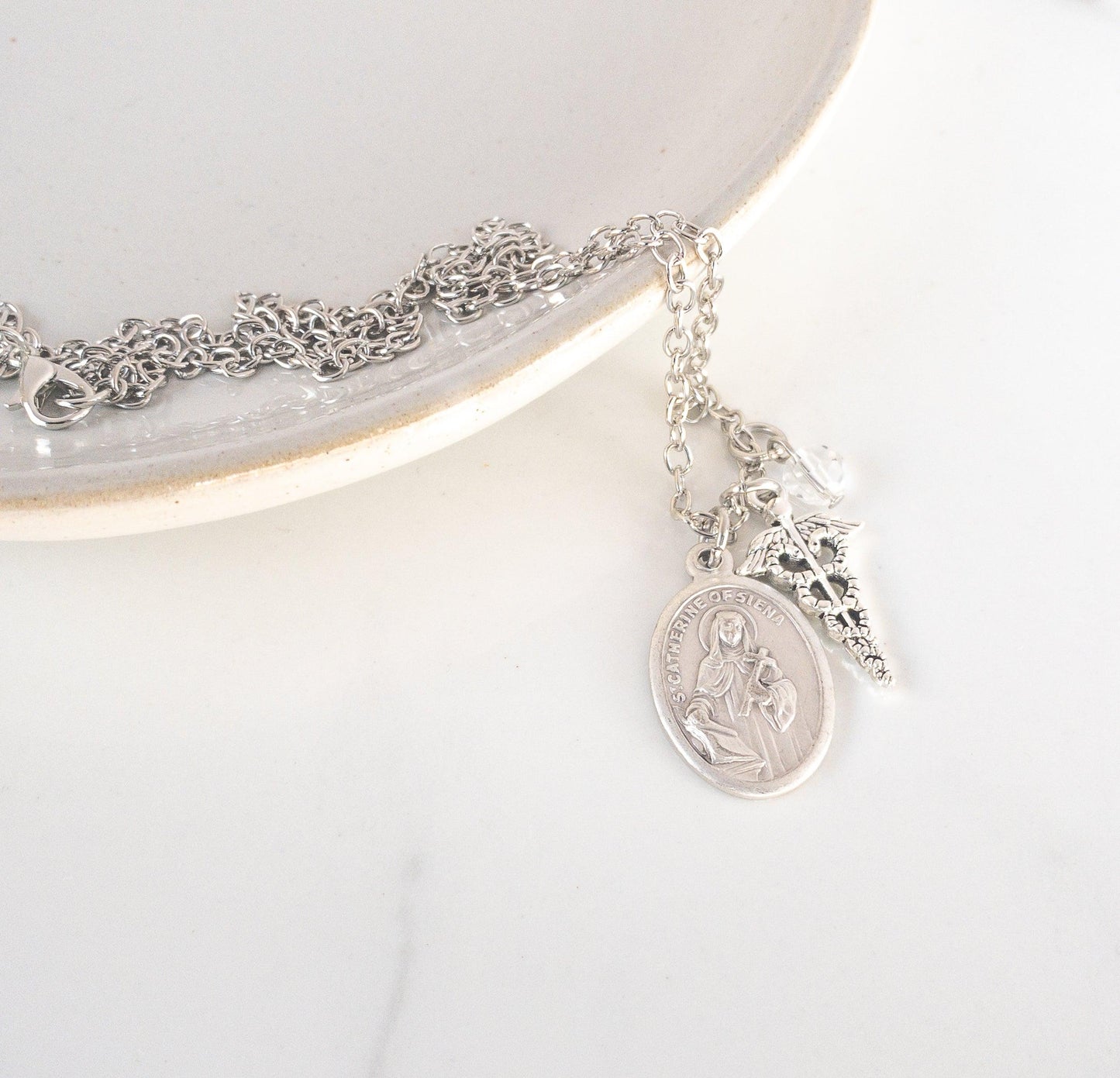 St Catherine of Siena Necklace - Sagely Sparrow