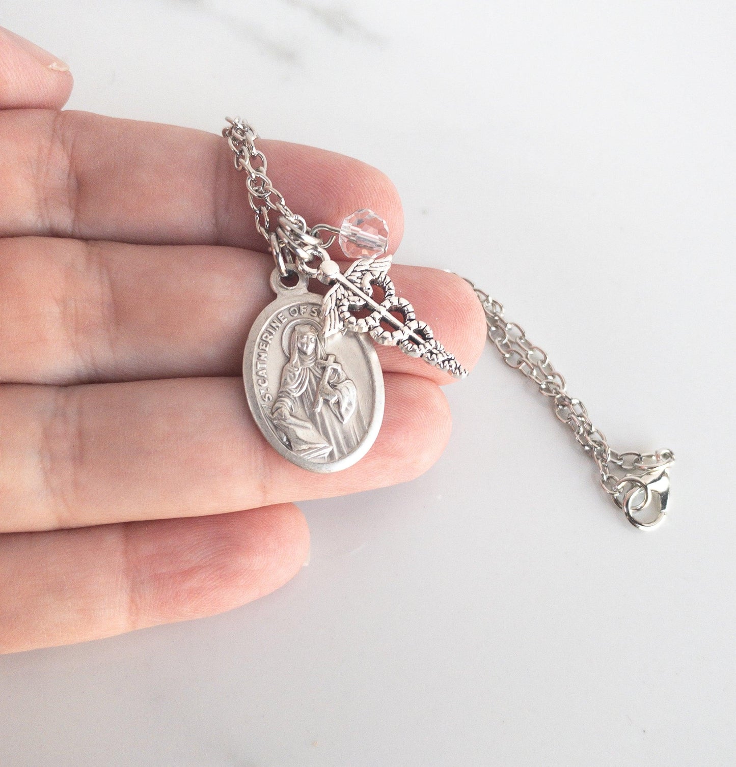 St Catherine of Siena Necklace - Sagely Sparrow