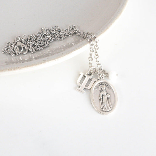St Dymphna Psi Necklace - Sagely Sparrow
