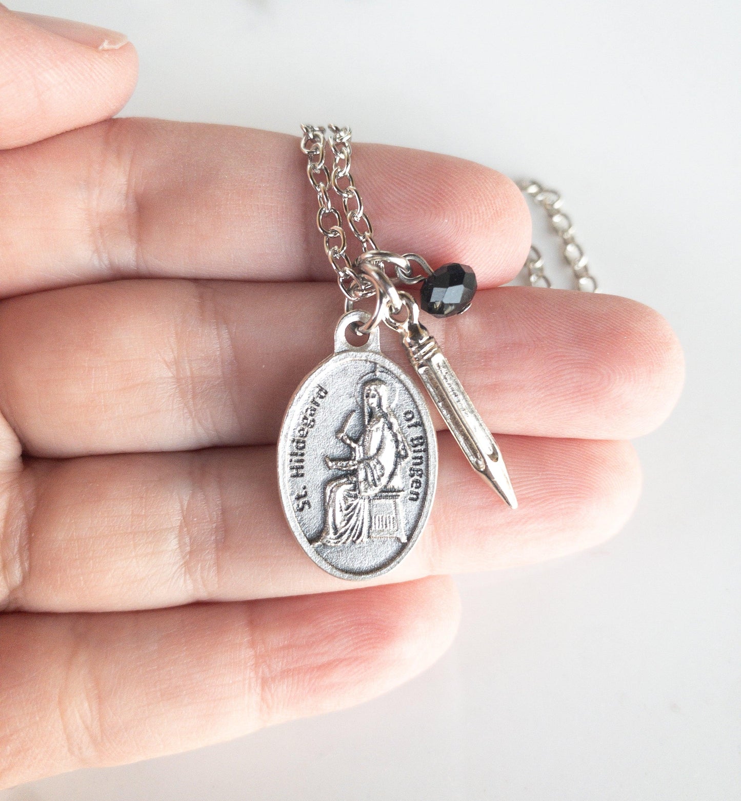 St Hildegard of Bingen Necklace - Sagely Sparrow