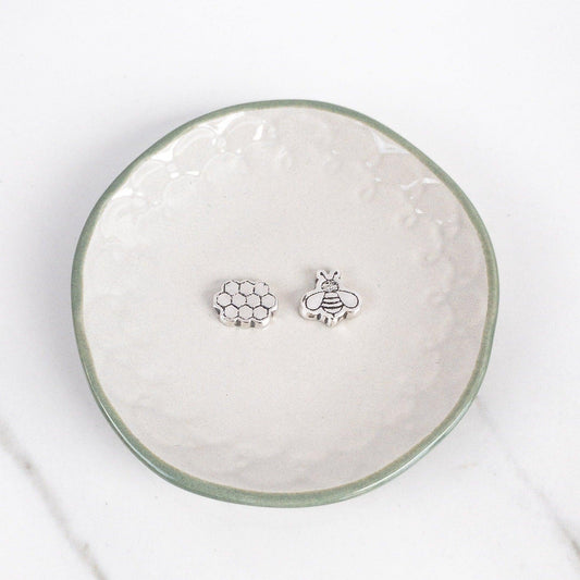 St. Ambrose Mismatched Bee Stud Earrings - Sagely Sparrow