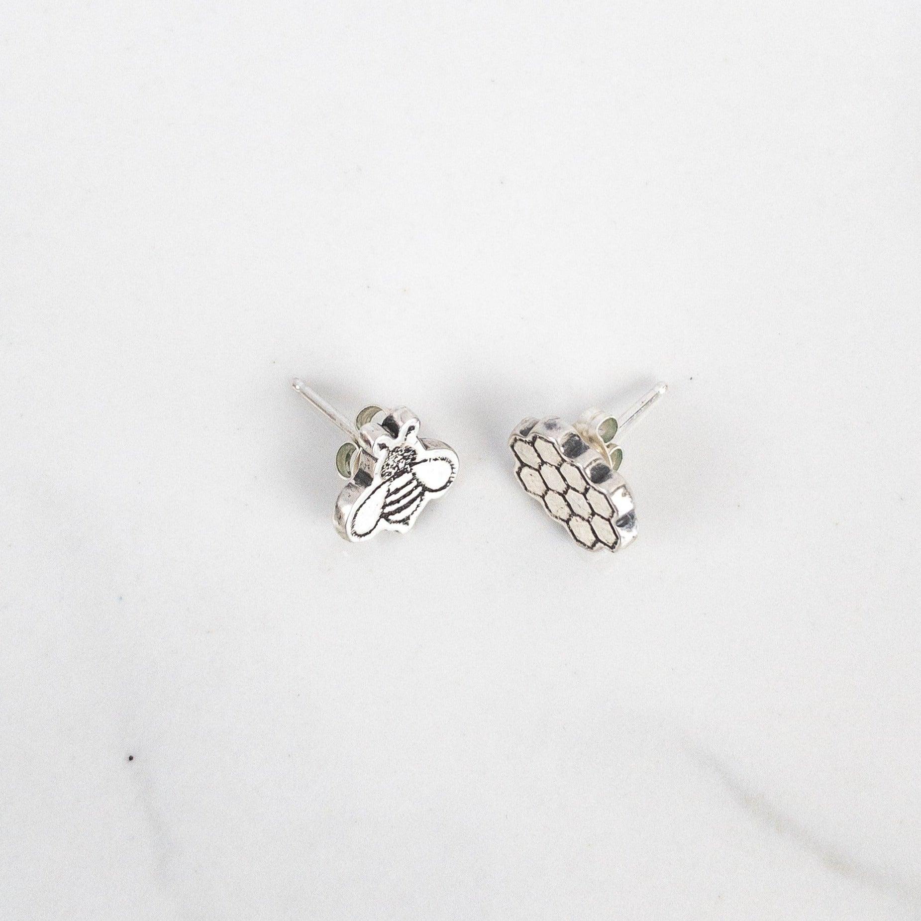 St. Ambrose Mismatched Bee Stud Earrings - Sagely Sparrow