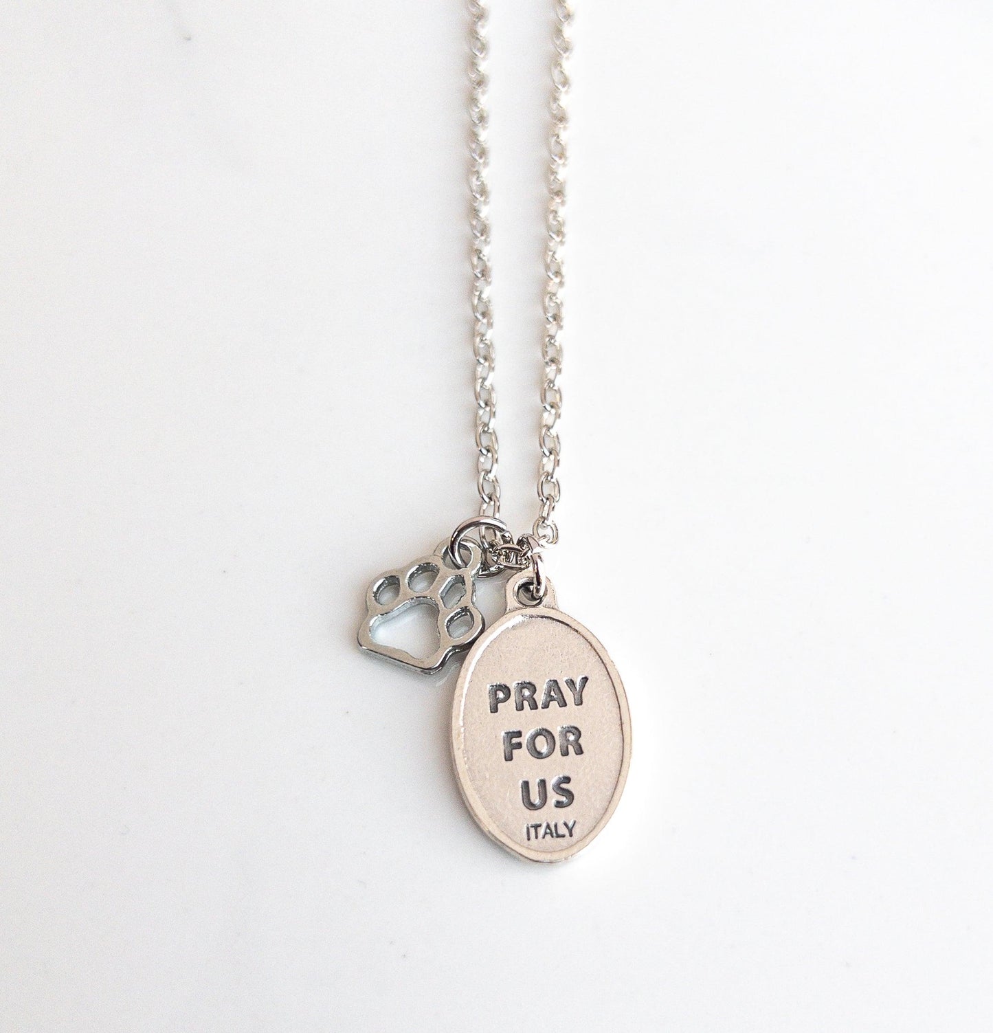 St Rocco Patron Saint of Dogs Necklace