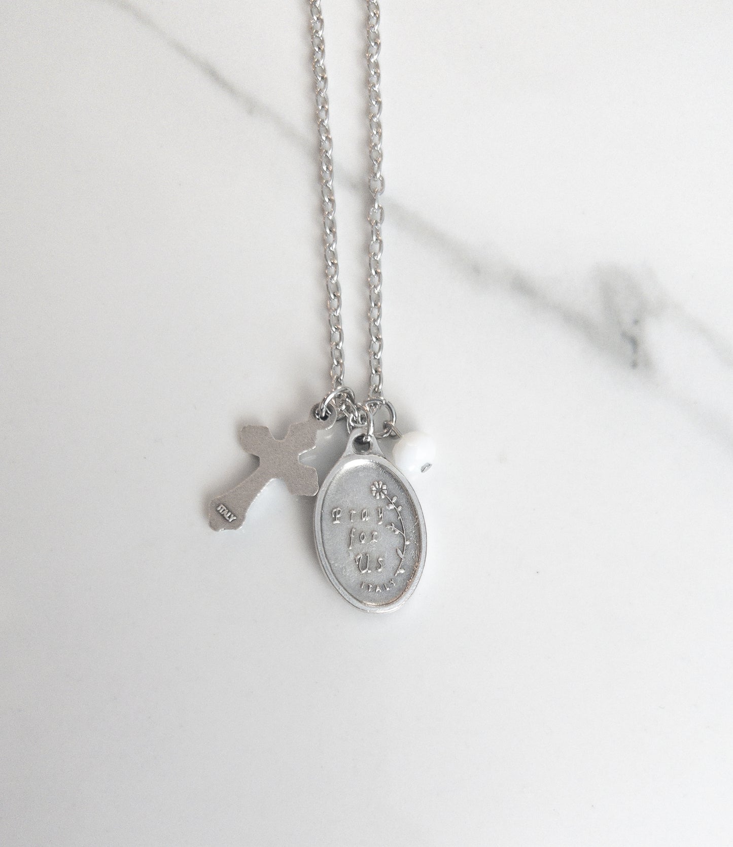 St Gemma Galgani Crucifix Necklace