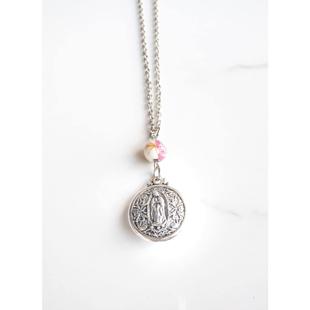 Double Sided Our Lady of Guadalupe Layering Necklace -