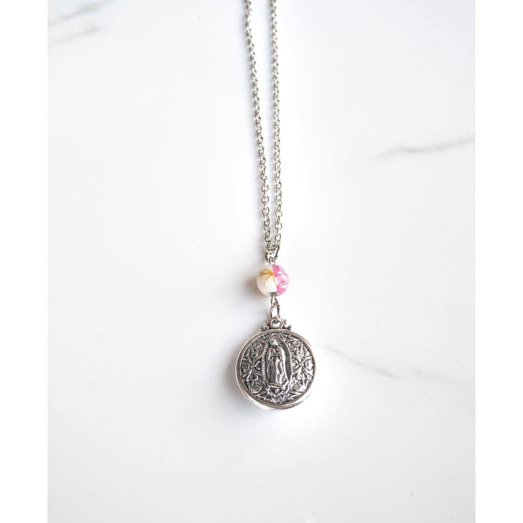 Double Sided Our Lady of Guadalupe Layering Necklace -