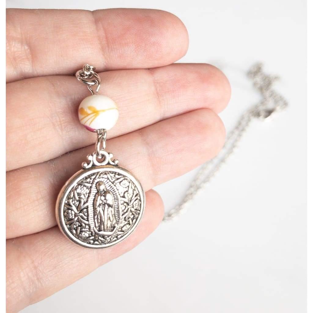 Double Sided Our Lady of Guadalupe Layering Necklace -