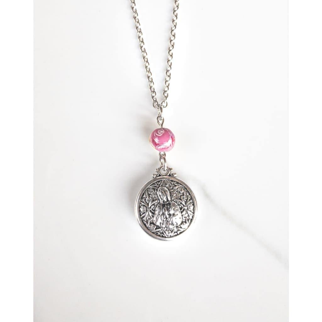 Double Sided Our Lady of Guadalupe Layering Necklace -