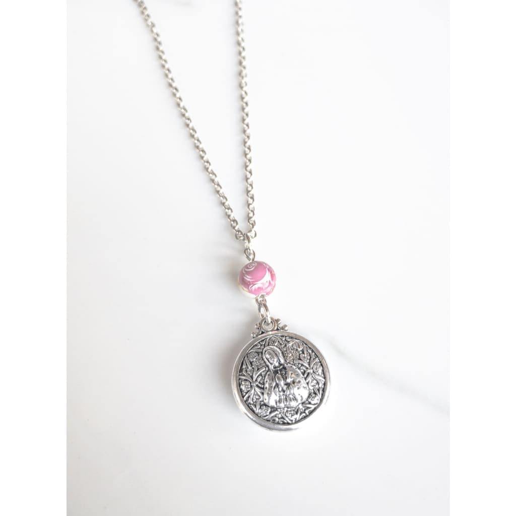 Double Sided Our Lady of Guadalupe Layering Necklace -