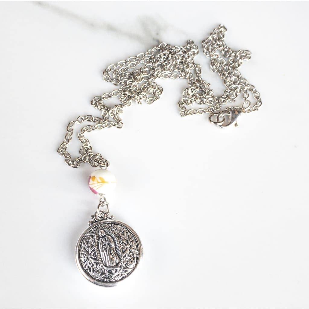 Double Sided Our Lady of Guadalupe Layering Necklace -