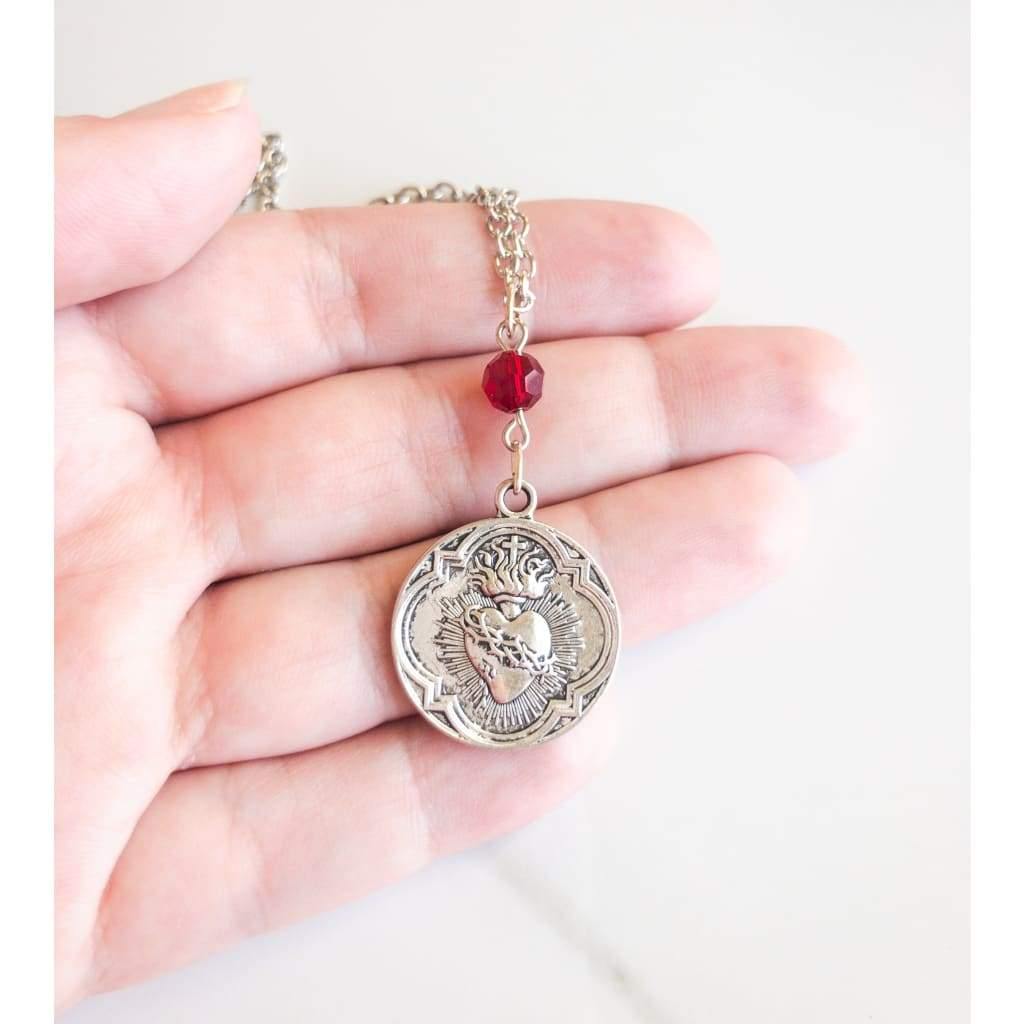 French Sacred Heart Necklace - Necklace