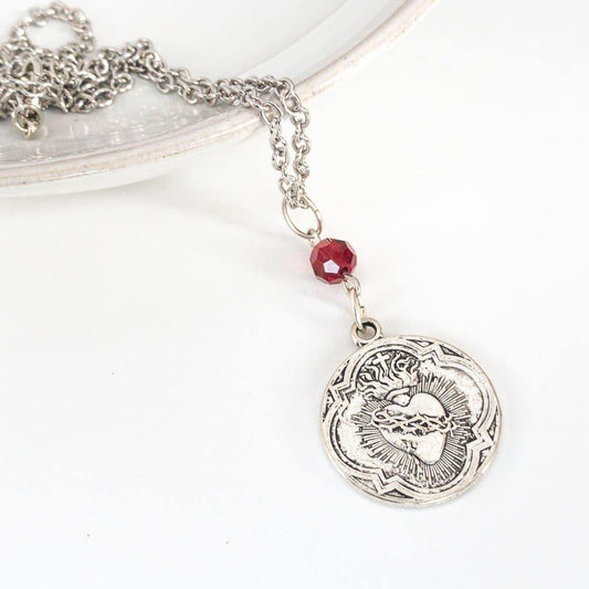 French Sacred Heart Necklace - Necklace