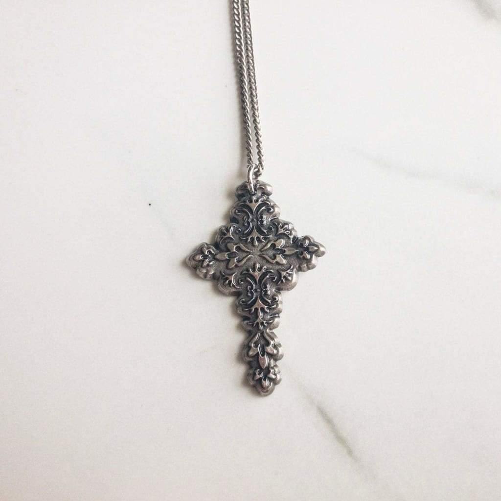 Large Cross Necklace - Necklace