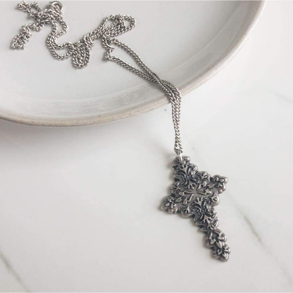 Large Cross Necklace - Necklace