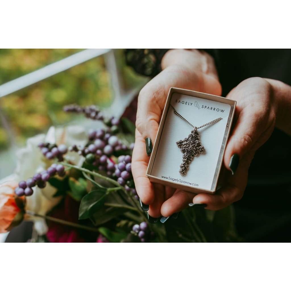 Large Cross Necklace - Necklace