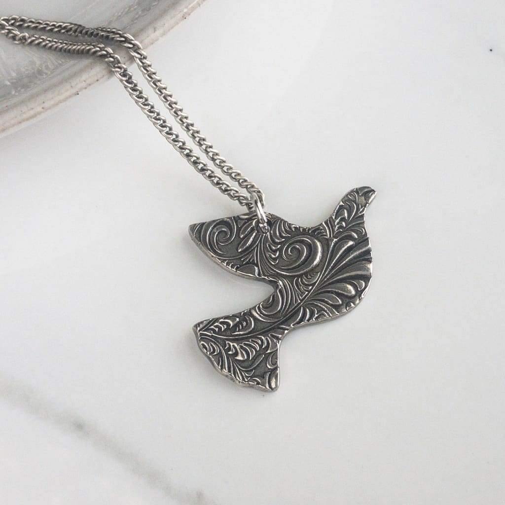 Reversible Dove Necklace - Necklace