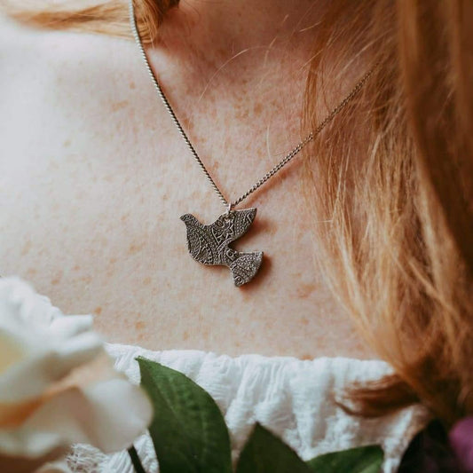 Reversible Dove Necklace - Necklace