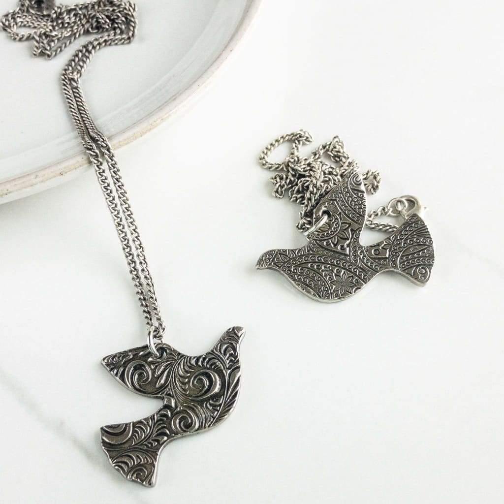 Reversible Dove Necklace - Necklace