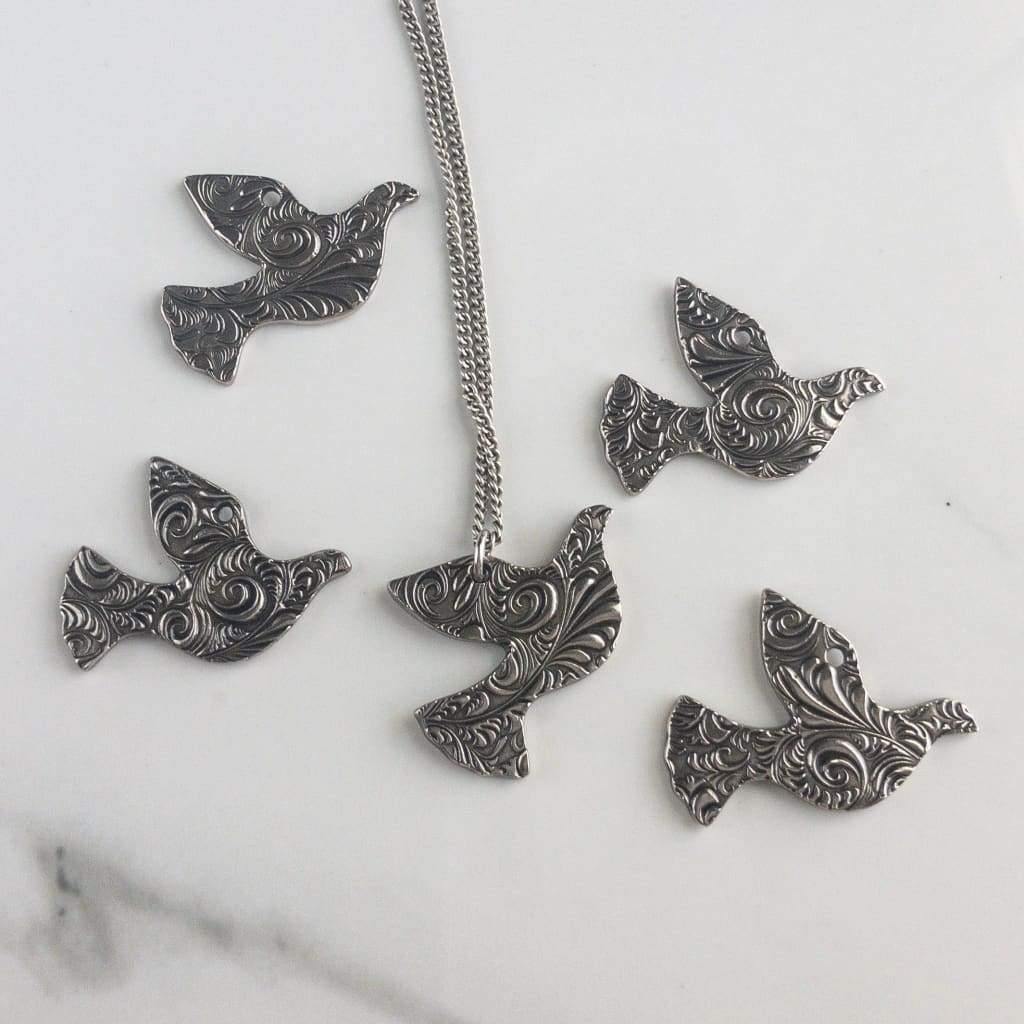 Reversible Dove Necklace - Necklace