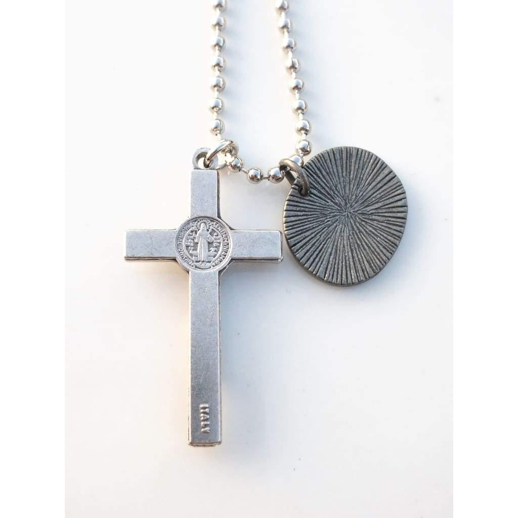 St Benedict Crucifix Necklace - Saint Necklace