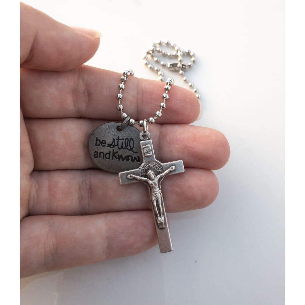 St Benedict Crucifix Necklace - Saint Necklace