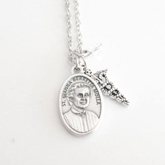 St Gianna Molla Necklace - Saint Necklace