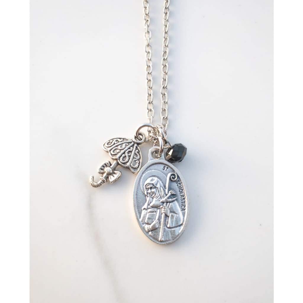 St Scholastica Necklace - Necklace