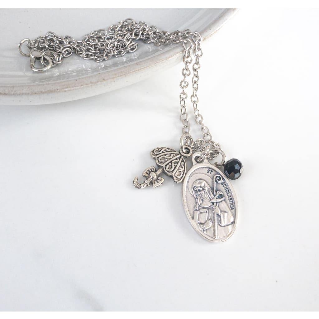 St Scholastica Necklace - Necklace