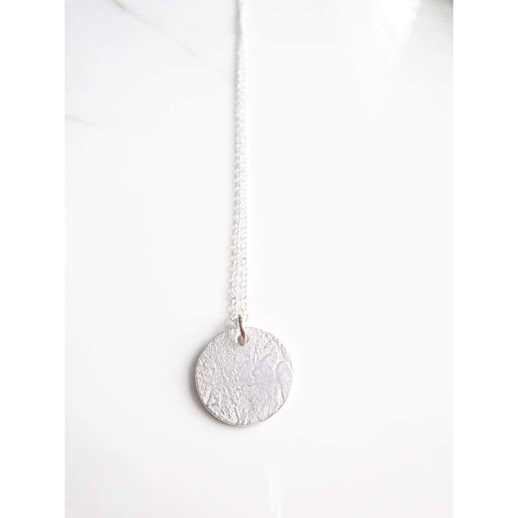 Sterling Silver JMJ Disc Necklace - Necklace