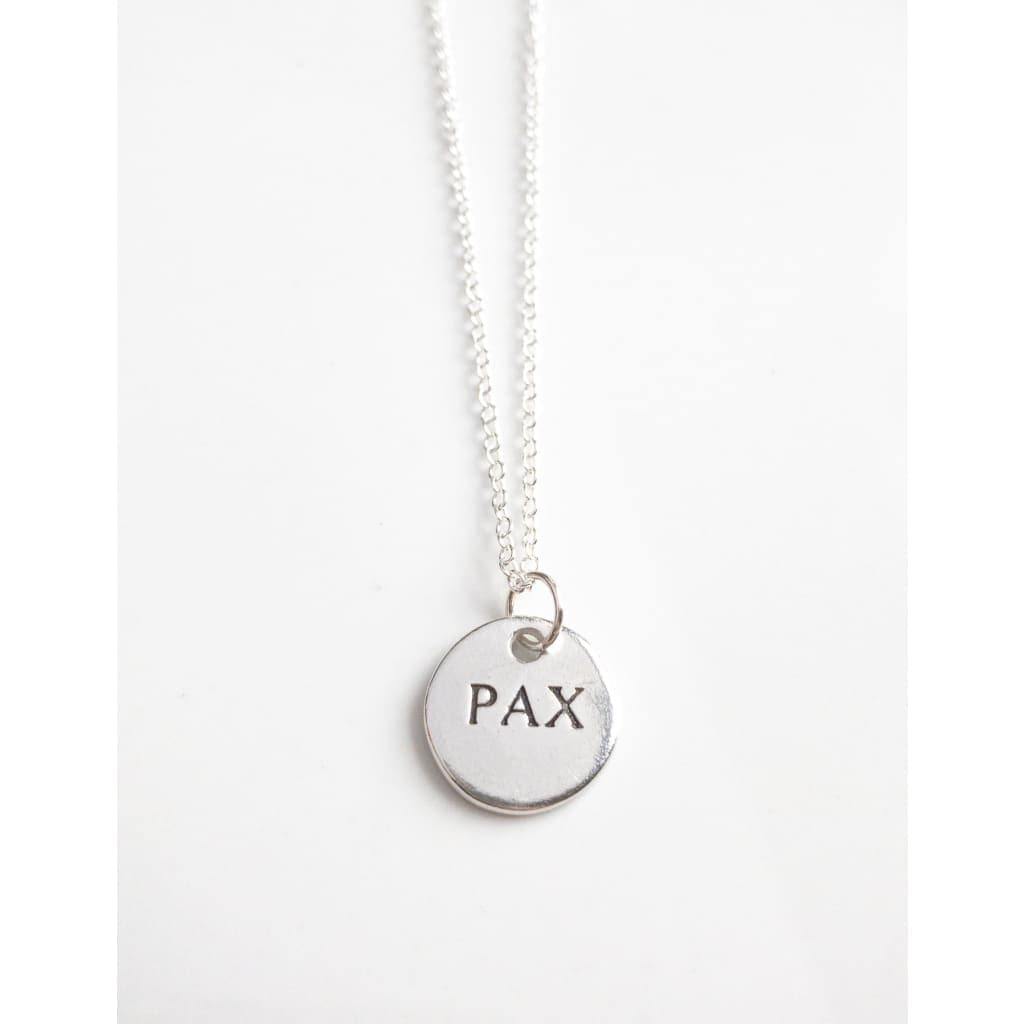 Sterling Silver Pax Necklace - Necklace