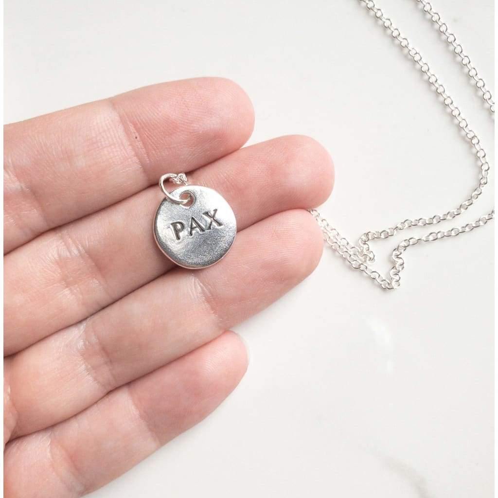 Sterling Silver Pax Necklace - Necklace