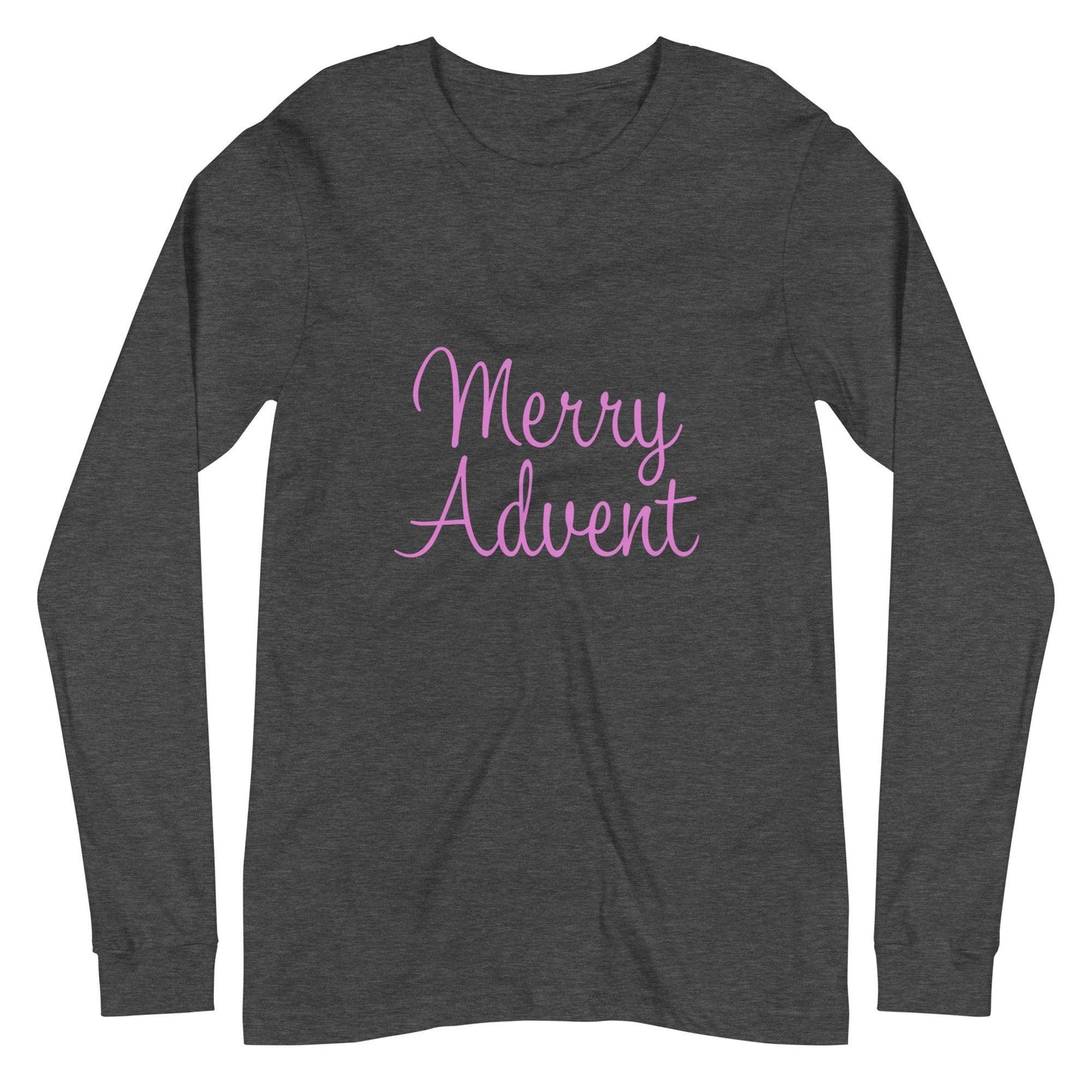 Merry Advent Long Sleeve Tee - Pink
