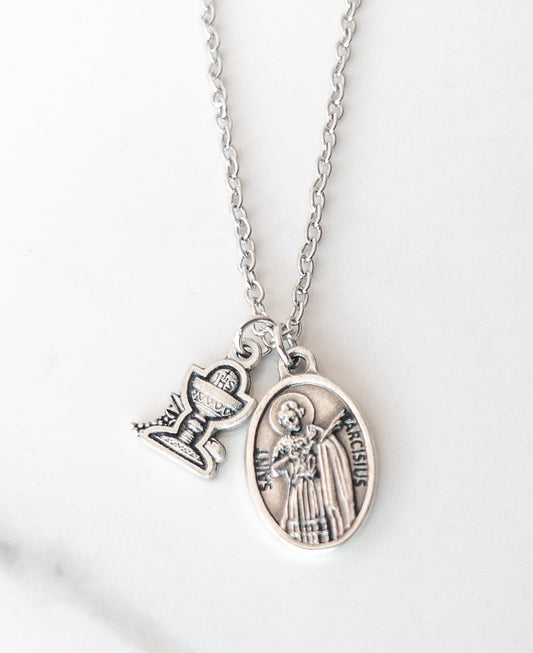 St Tarcisius Necklace - Patron Saint of Altar Servers