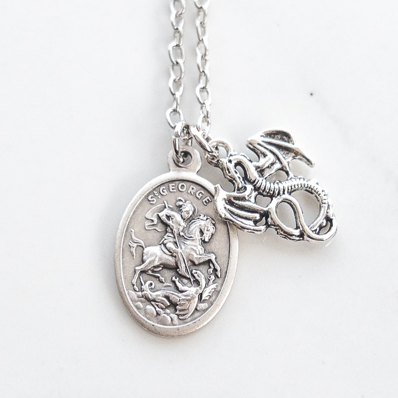 St. George and Dragon Necklace