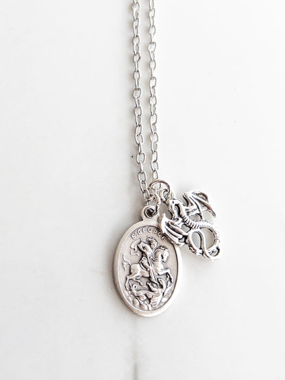 St. George and Dragon Necklace