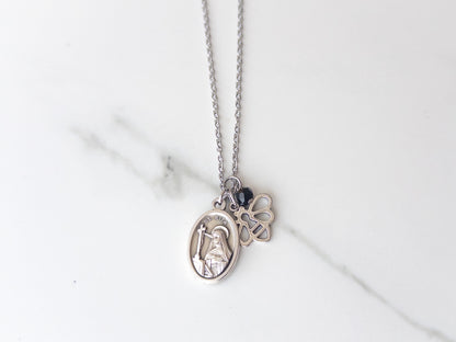 St. Rita of Cascia Necklace – Patron Saint of the Impossible, Faith-Filled Gift for Strength