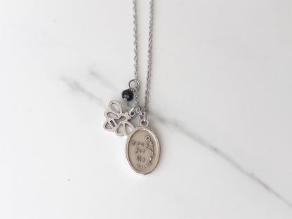 St. Rita of Cascia Necklace – Patron Saint of the Impossible, Faith-Filled Gift for Strength
