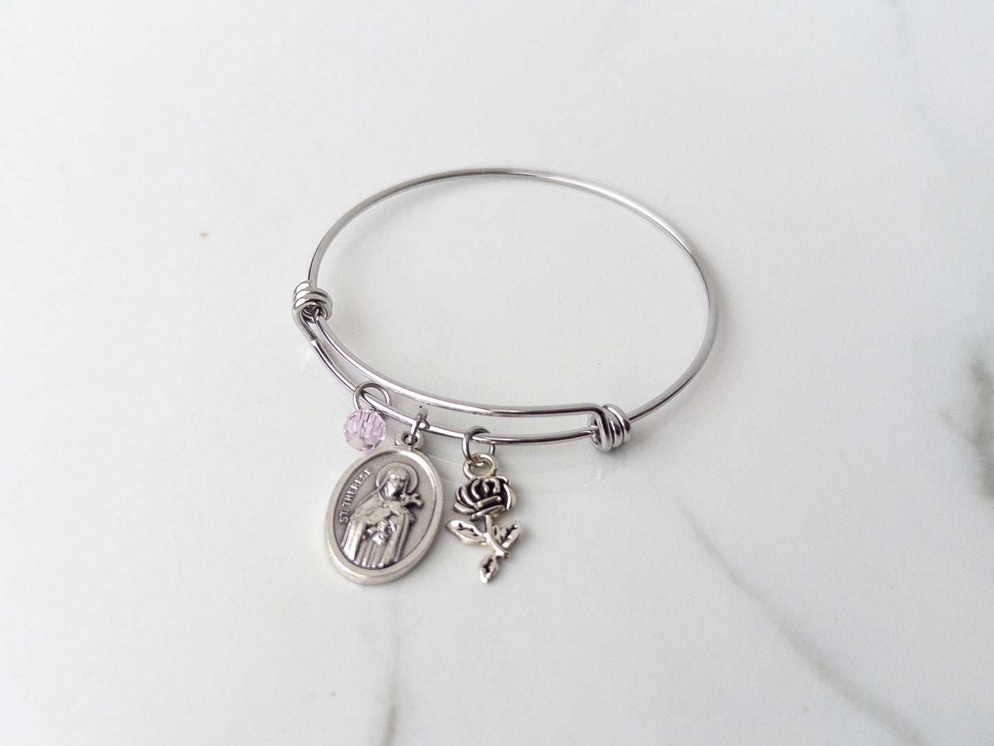 St. Therese of Lisieux Bracelet – Confirmation Gifts for Girls – Catholic Little Flower Jewelry