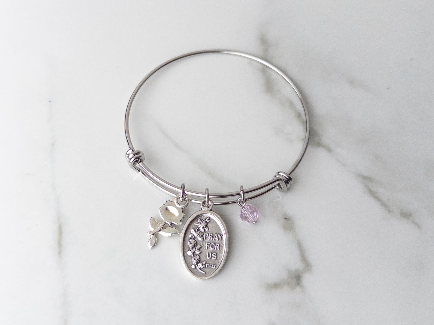 St. Therese of Lisieux Bracelet – Confirmation Gifts for Girls – Catholic Little Flower Jewelry