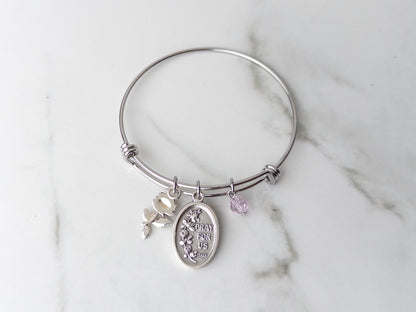 St. Therese of Lisieux Bracelet – Confirmation Gifts for Girls – Catholic Little Flower Jewelry