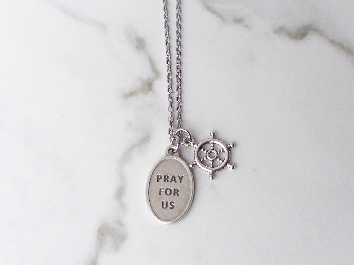 St. Brendan Patron Saint of Sailors & Travelers Necklace