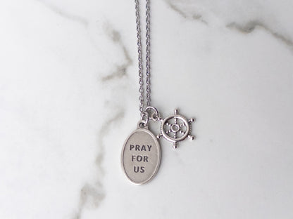 St. Brendan Patron Saint of Sailors & Travelers Necklace