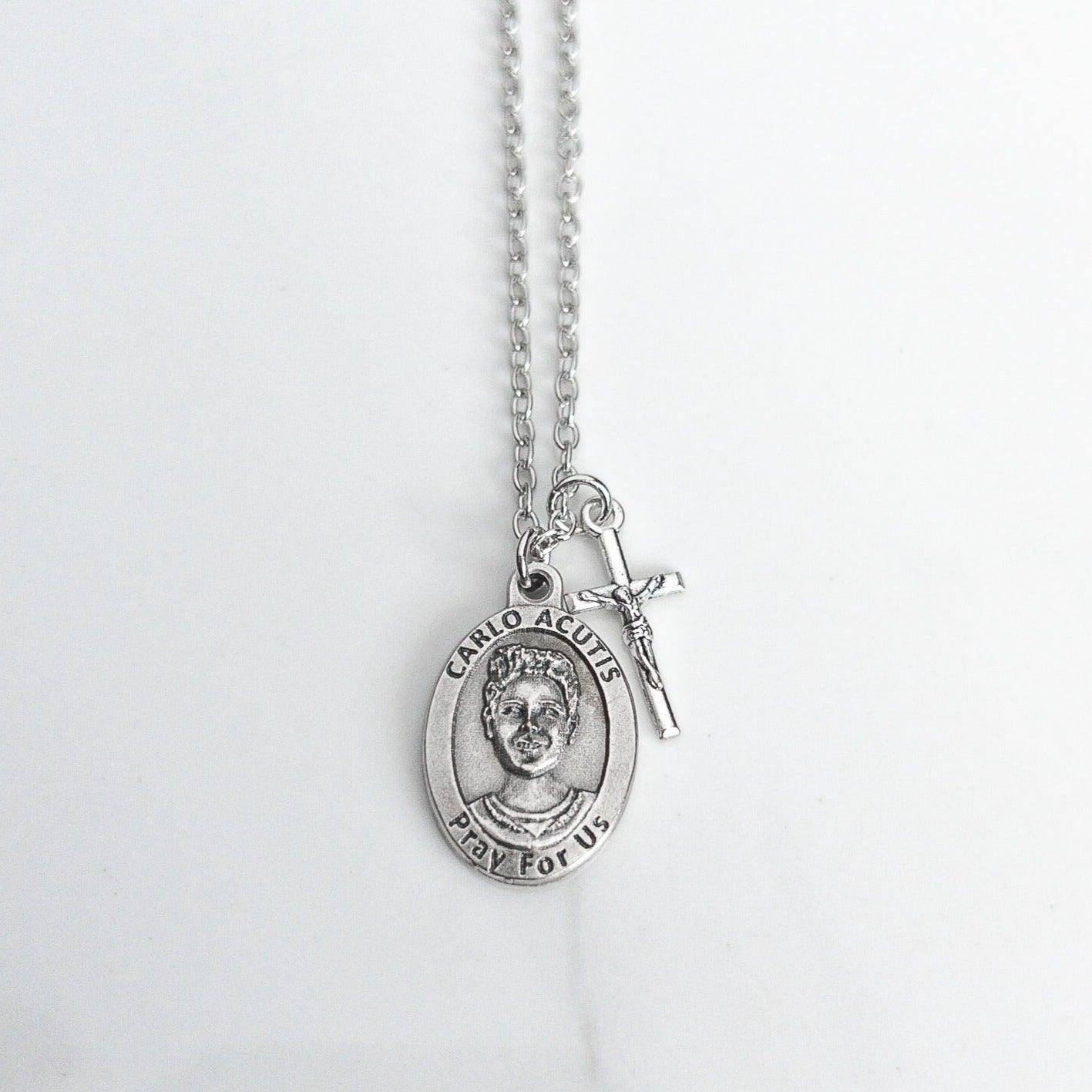 Blessed Carlo Acutis Crucifix Necklace